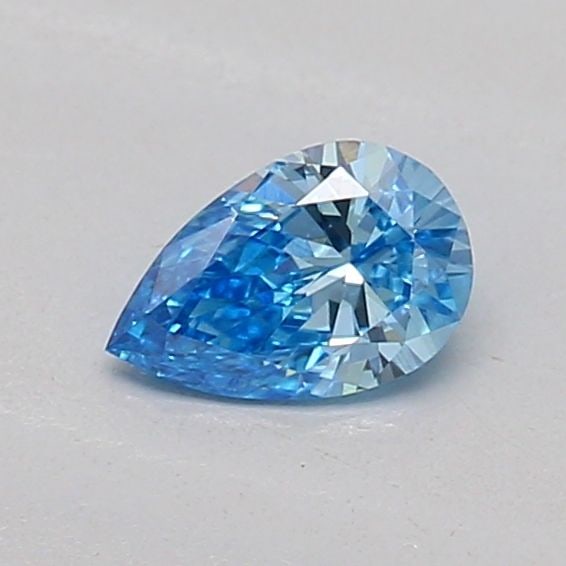 Loose Diamond - PEAR 0.18ct Fancy Vivid Blue VVS2: Loose Diamond - PEAR 0.18ct Fancy Vivid Blue VVS2 Source: This is a real non-mined Diamond that has been grown in a lab Shape: PEAR Carats: 0.18 Color: Fancy Vivid Blue Certification: IGI Video: