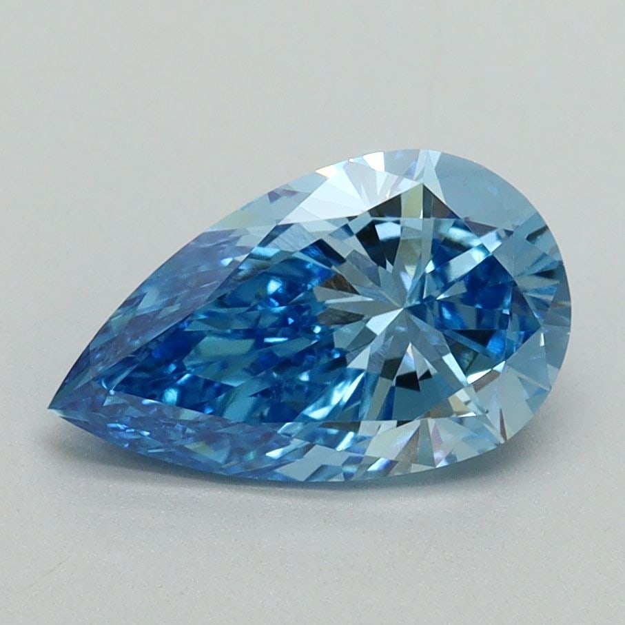 Loose Diamond - PEAR 1.5ct Fancy Vivid Blue VS1: Loose Diamond - PEAR 1.5ct Fancy Vivid Blue VS1 Source: This is a real non-mined Diamond that has been grown in a lab Shape: PEAR Carats: 1.5 Color: Fancy Vivid Blue Certification: IGI Video: