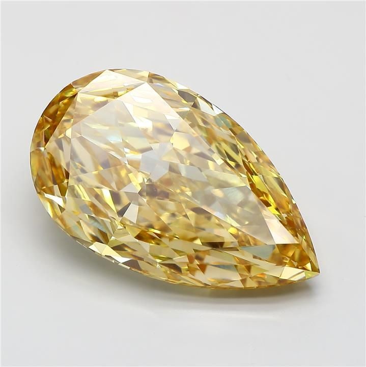 Loose Diamond - PEAR 18.1ct Fancy Vivid Yellow VVS2: Loose Diamond - PEAR 18.1ct Fancy Vivid Yellow VVS2 Source: This is a real non-mined Diamond that has been grown in a lab Shape: PEAR Carats: 18.1 Color: Fancy Vivid Yellow Certification: IGI Video: