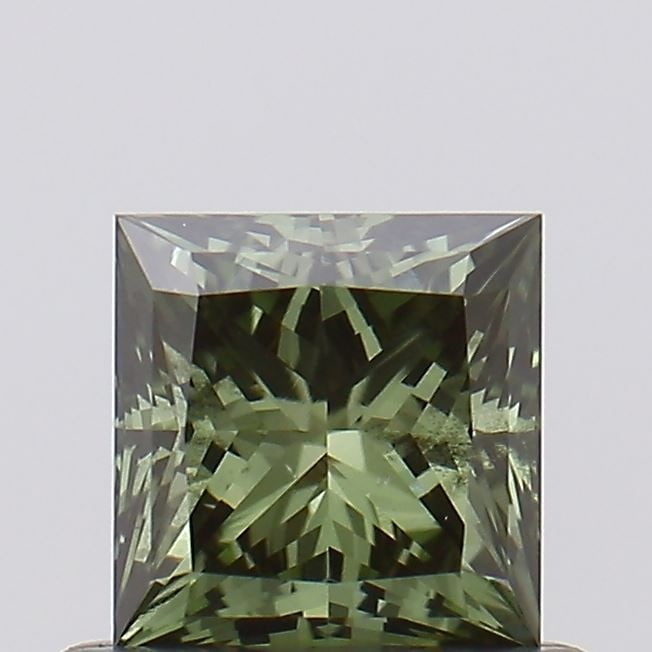 Loose Diamond - PRINCESS 0.52ct Fancy Vivid Green SI1: Loose Diamond - PRINCESS 0.52ct Fancy Vivid Green SI1 Source: This is a real non-mined Diamond that has been grown in a lab Shape: PRINCESS Carats: 0.52 Color: Fancy Vivid Green Certification: NONE Vi