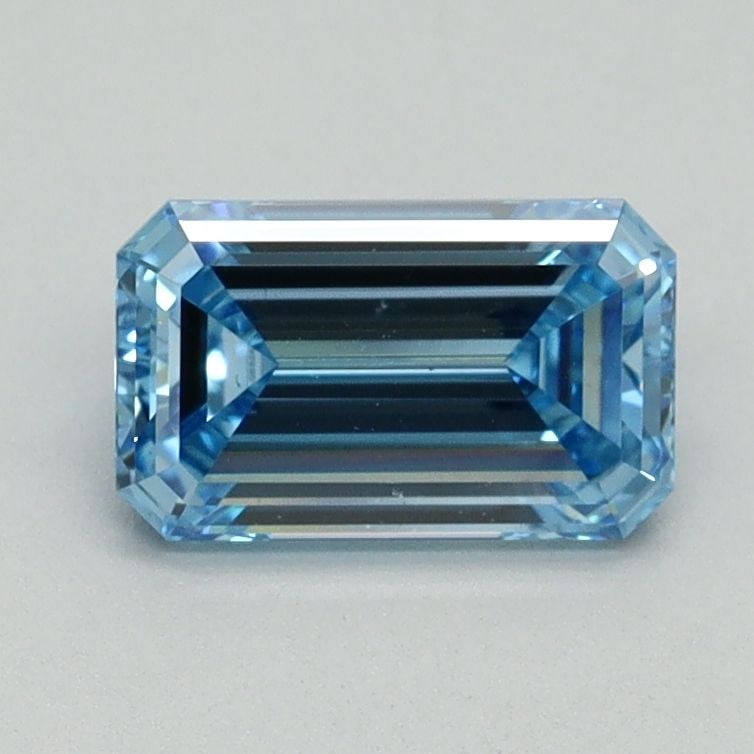 Loose Diamond - EMERALD 1.01ct Fancy Vivid Blue VS1: Loose Diamond - EMERALD 1.01ct Fancy Vivid Blue VS1 Source: This is a real non-mined Diamond that has been grown in a lab Shape: EMERALD Carats: 1.01 Color: Fancy Vivid Blue Certification: IGI Video: