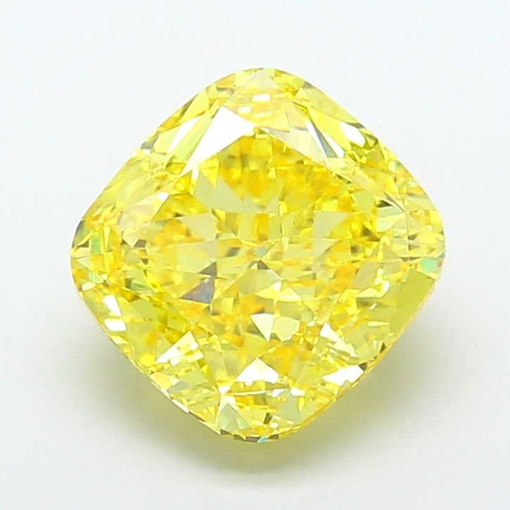 Loose Diamond - CUSHION MODIFIED 9.05ct Fancy Vivid Yellow VS1: Loose Diamond - CUSHION MODIFIED 9.05ct Fancy Vivid Yellow VS1 Source: This is a real non-mined Diamond that has been grown in a lab Shape: CUSHION MODIFIED Carats: 9.05 Color: Fancy Vivid Yellow Cert