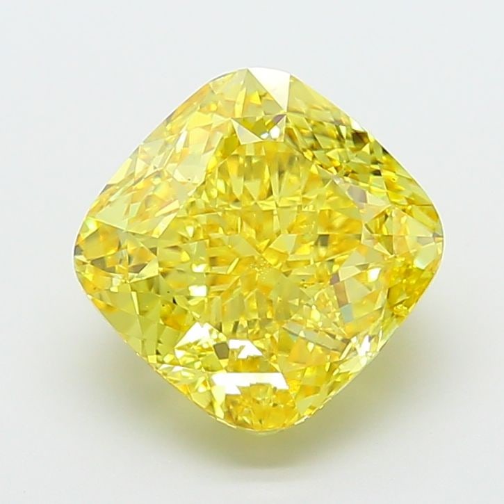Loose Diamond - CUSHION MODIFIED 7.0ct Fancy Vivid Yellow VS2: Loose Diamond - CUSHION MODIFIED 7.0ct Fancy Vivid Yellow VS2 Source: This is a real non-mined Diamond that has been grown in a lab Shape: CUSHION MODIFIED Carats: 7.0 Color: Fancy Vivid Yellow Certif