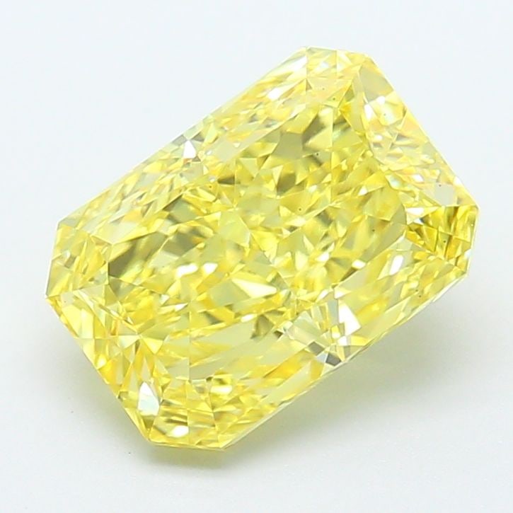 Loose Diamond - RADIANT 2.83ct Fancy Vivid Yellow VS1: Loose Diamond - RADIANT 2.83ct Fancy Vivid Yellow VS1 Source: This is a real non-mined Diamond that has been grown in a lab Shape: RADIANT Carats: 2.83 Color: Fancy Vivid Yellow Certification: IGI Vid
