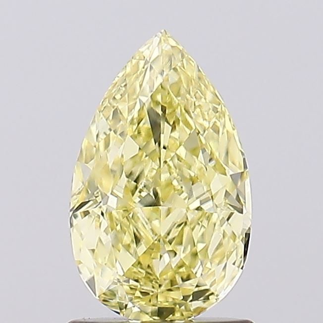 Loose Diamond - PEAR 1.21ct Fancy Intense Yellow VVS2: Loose Diamond - PEAR 1.21ct Fancy Intense Yellow VVS2 Source: This is a real non-mined Diamond that has been grown in a lab Shape: PEAR Carats: 1.21 Color: Fancy Intense Yellow Certification: IGI Vide