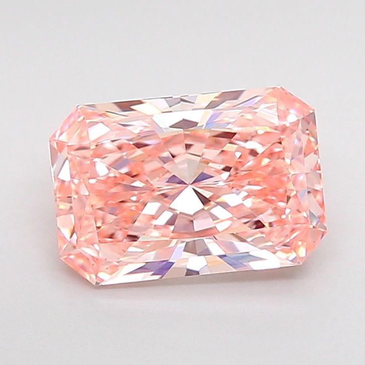 Loose Diamond - RADIANT 1.75ct Fancy Vivid Pink VS1: Loose Diamond - RADIANT 1.75ct Fancy Vivid Pink VS1 Source: This is a real non-mined Diamond that has been grown in a lab Shape: RADIANT Carats: 1.75 Color: Fancy Vivid Pink Certification: IGI Video:
