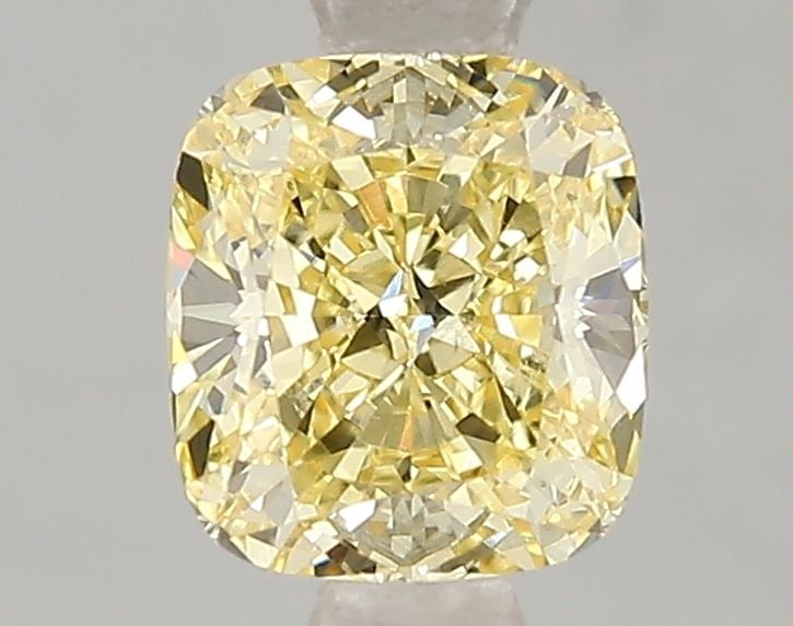 Loose Diamond - CUSHION BRILLIANT 1.53ct Fancy Intense Yellow VS2: Loose Diamond - CUSHION BRILLIANT 1.53ct Fancy Intense Yellow VS2 Source: This is a real non-mined Diamond that has been grown in a lab Shape: CUSHION BRILLIANT Carats: 1.53 Color: Fancy Intense Yello