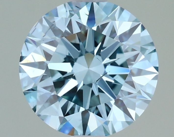 Loose Diamond - ROUND 1.51ct Fancy Intense Blueish Green SI1: Loose Diamond - ROUND 1.51ct Fancy Intense Blueish Green SI1 Source: This is a real non-mined Diamond that has been grown in a lab Shape: ROUND Carats: 1.51 Color: Fancy Intense Blueish Green Certific