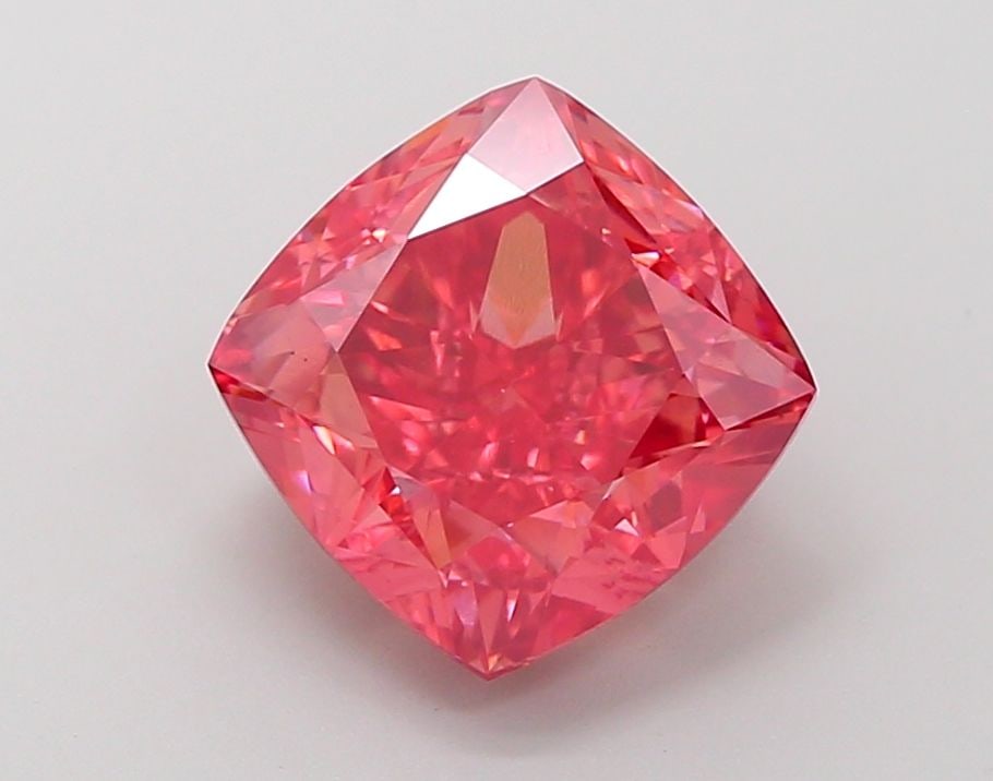 Loose Diamond - CUSHION MODIFIED 4.27ct Fancy Vivid Pink VS1: Loose Diamond - CUSHION MODIFIED 4.27ct Fancy Vivid Pink VS1 Source: This is a real non-mined Diamond that has been grown in a lab Shape: CUSHION MODIFIED Carats: 4.27 Color: Fancy Vivid Pink Certific