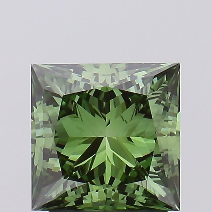 Loose Diamond - PRINCESS 2.01ct Fancy Vivid Green VS1: Loose Diamond - PRINCESS 2.01ct Fancy Vivid Green VS1 Source: This is a real non-mined Diamond that has been grown in a lab Shape: PRINCESS Carats: 2.01 Color: Fancy Vivid Green Certification: IGI Vid