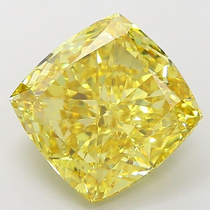 Loose Diamond - CUSHION MODIFIED 10.24ct Fancy Vivid Yellow VS2: Loose Diamond - CUSHION MODIFIED 10.24ct Fancy Vivid Yellow VS2 Source: This is a real non-mined Diamond that has been grown in a lab Shape: CUSHION MODIFIED Carats: 10.24 Color: Fancy Vivid Yellow Ce