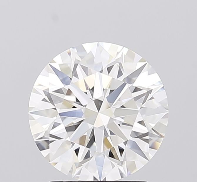 Ideal Loose Diamond - ROUND 2.06ct F VVS2: Ideal Loose Diamond - ROUND 2.06ct F VVS2 Source: This is a real non-mined Diamond that has been grown in a lab Shape: ROUND Carats: 2.06 Color: F Clarity: VVS2 Certification: IGI Video: