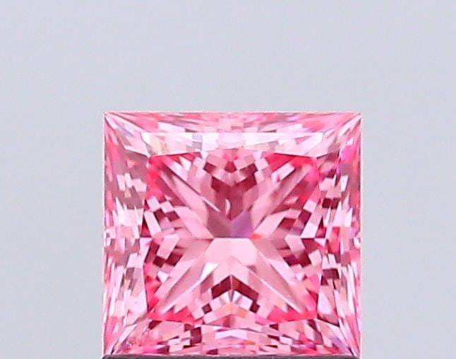 Loose Diamond - PRINCESS 1.2ct Fancy Vivid Pink VS1: Loose Diamond - PRINCESS 1.2ct Fancy Vivid Pink VS1 Source: This is a real non-mined Diamond that has been grown in a lab Shape: PRINCESS Carats: 1.2 Color: Fancy Vivid Pink Certification: IGI Video: