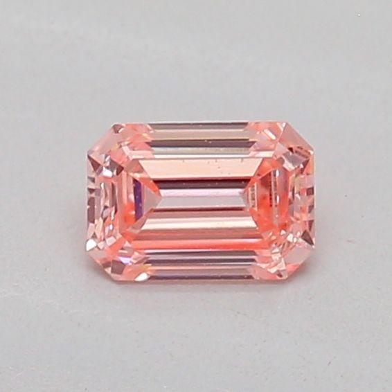 Loose Diamond - EMERALD 0.22ct Fancy Vivid Pink VS2: Loose Diamond - EMERALD 0.22ct Fancy Vivid Pink VS2 Source: This is a real non-mined Diamond that has been grown in a lab Shape: EMERALD Carats: 0.22 Color: Fancy Vivid Pink Certification: IGI The Dia