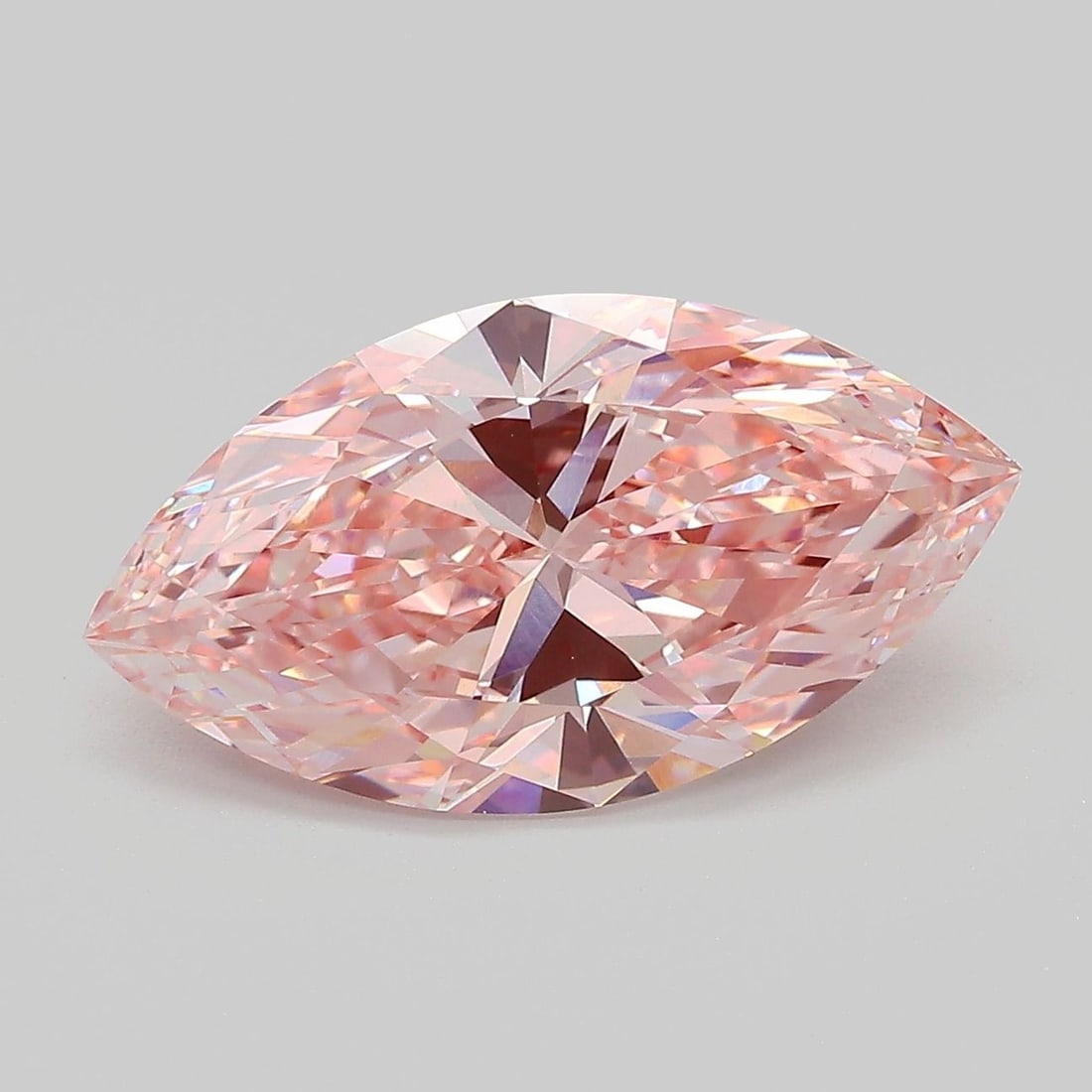 Loose Diamond - MARQUISE 4.03ct Fancy Vivid Pink VVS2: Loose Diamond - MARQUISE 4.03ct Fancy Vivid Pink VVS2 Source: This is a real non-mined Diamond that has been grown in a lab Shape: MARQUISE Carats: 4.03 Color: Fancy Vivid Pink Certification: IGI Vide