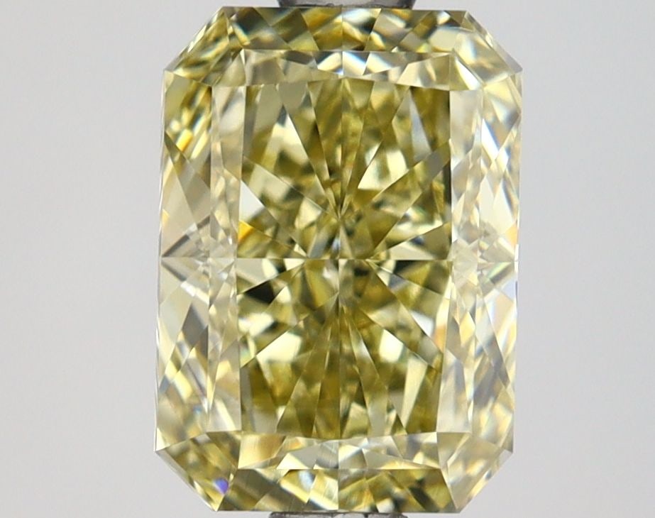 Loose Diamond - RADIANT 1.54ct Fancy Light Gray Yellow VVS2: Loose Diamond - RADIANT 1.54ct Fancy Light Gray Yellow VVS2 Source: This is a real non-mined Diamond that has been grown in a lab Shape: RADIANT Carats: 1.54 Color: Fancy Light Gray Yellow Certificati