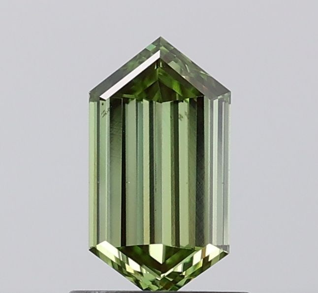 Loose Diamond - HEXAGONAL 0.99ct Fancy Vivid Green VS2: Loose Diamond - HEXAGONAL 0.99ct Fancy Vivid Green VS2 Source: This is a real non-mined Diamond that has been grown in a lab Shape: HEXAGONAL Carats: 0.99 Color: Fancy Vivid Green Certification: IGI V