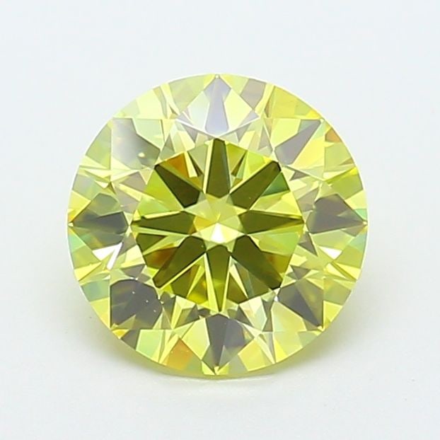 Ideal Loose Diamond - ROUND 2.06ct Fancy Intense Yellow VVS1: Ideal Loose Diamond - ROUND 2.06ct Fancy Intense Yellow VVS1 Source: This is a real non-mined Diamond that has been grown in a lab Shape: ROUND Carats: 2.06 Color: Fancy Intense Yellow Certification: 