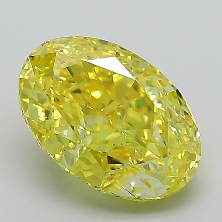 Loose Diamond - OVAL 2.04ct Fancy Vivid Yellow VS1: Loose Diamond - OVAL 2.04ct Fancy Vivid Yellow VS1 Source: This is a real non-mined Diamond that has been grown in a lab Shape: OVAL Carats: 2.04 Color: Fancy Vivid Yellow Certification: IGI Video:
