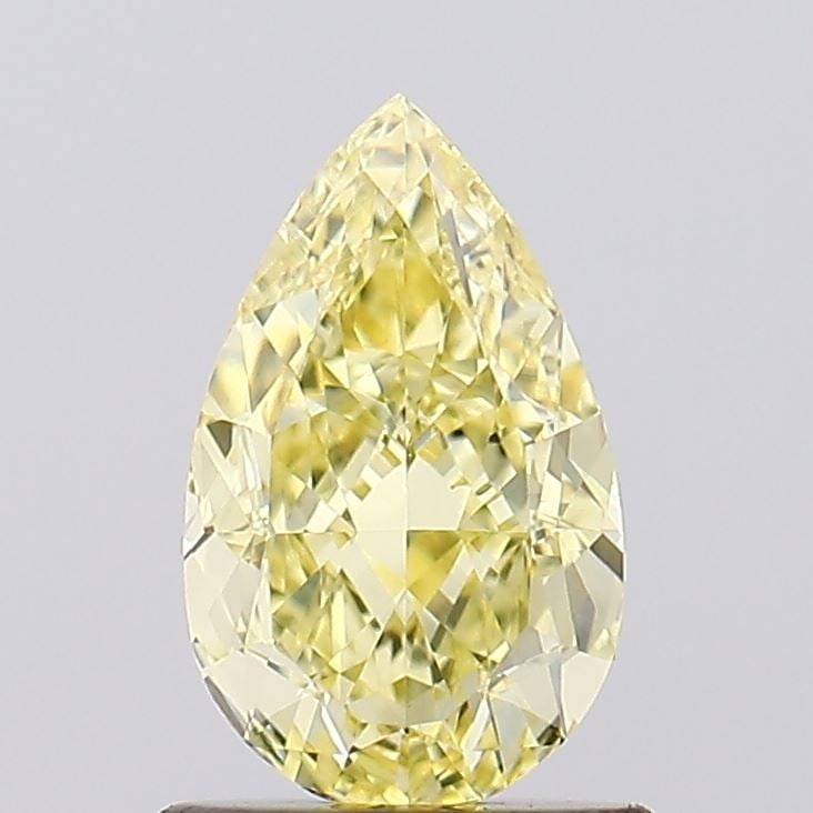 Loose Diamond - PEAR 1.08ct Fancy Intense Yellow VVS2: Loose Diamond - PEAR 1.08ct Fancy Intense Yellow VVS2 Source: This is a real non-mined Diamond that has been grown in a lab Shape: PEAR Carats: 1.08 Color: Fancy Intense Yellow Certification: IGI Vide