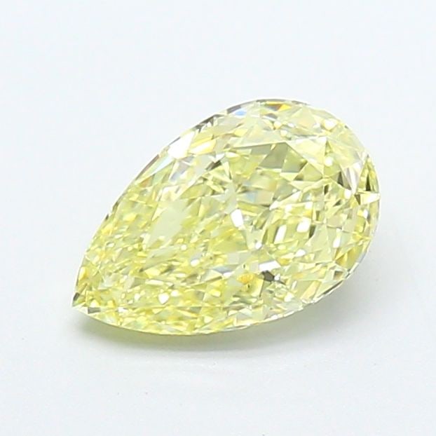 Loose Diamond - PEAR 1.01ct Fancy Light Yellow VS1: Loose Diamond - PEAR 1.01ct Fancy Light Yellow VS1 Source: This is a real non-mined Diamond that has been grown in a lab Shape: PEAR Carats: 1.01 Color: Fancy Light Yellow Certification: IGI The Diamo