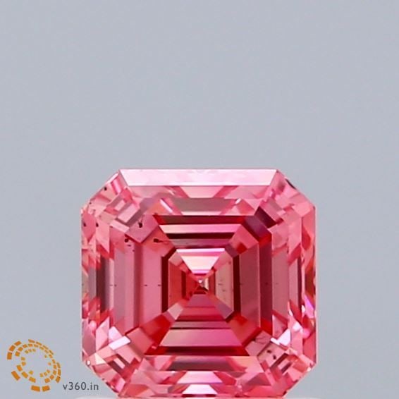 Loose Diamond - ASSCHER 1.01ct Fancy Vivid Pink SI1: Loose Diamond - ASSCHER 1.01ct Fancy Vivid Pink SI1 Source: This is a real non-mined Diamond that has been grown in a lab Shape: ASSCHER Carats: 1.01 Color: Fancy Vivid Pink Certification: IGI Video: