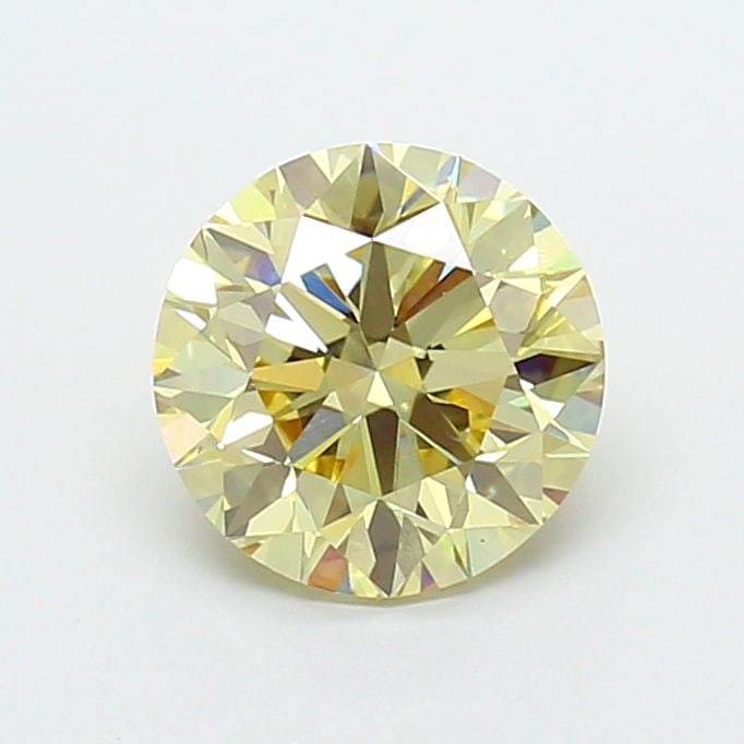 Loose Diamond - ROUND 2.0ct Fancy Light Yellow VS1: Loose Diamond - ROUND 2.0ct Fancy Light Yellow VS1 Source: This is a real non-mined Diamond that has been grown in a lab Shape: ROUND Carats: 2.0 Color: Fancy Light Yellow Certification: IGI Video: