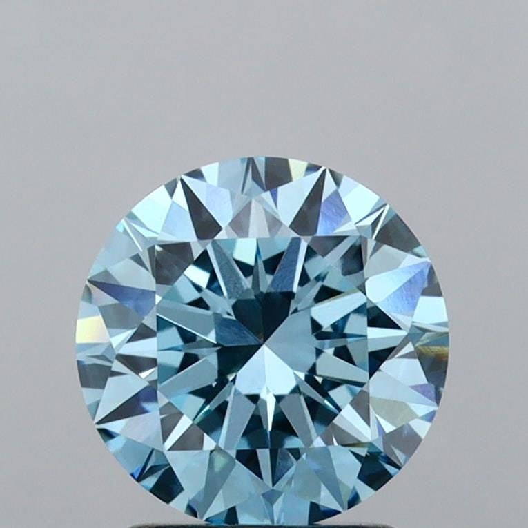 Loose Diamond - ROUND 2.08ct Fancy Vivid Blue VS1: Loose Diamond - ROUND 2.08ct Fancy Vivid Blue VS1 Source: This is a real non-mined Diamond that has been grown in a lab Shape: ROUND Carats: 2.08 Color: Fancy Vivid Blue Certification: IGI Video: