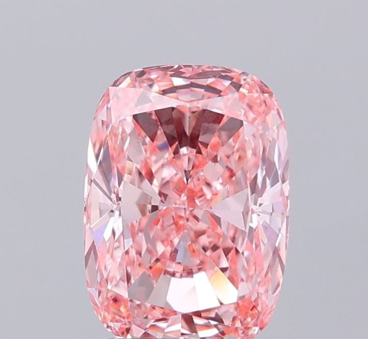 Loose Diamond - CUSHION MODIFIED 2.05ct Fancy Vivid Pink VVS2: Loose Diamond - CUSHION MODIFIED 2.05ct Fancy Vivid Pink VVS2 Source: This is a real non-mined Diamond that has been grown in a lab Shape: CUSHION MODIFIED Carats: 2.05 Color: Fancy Vivid Pink Certifi