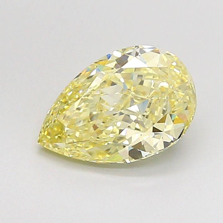 Loose Diamond - PEAR 2.07ct Fancy Yellow VS1: Loose Diamond - PEAR 2.07ct Fancy Yellow VS1 Source: This is a real non-mined Diamond that has been grown in a lab Shape: PEAR Carats: 2.07 Color: Fancy Yellow Certification: IGI Video: