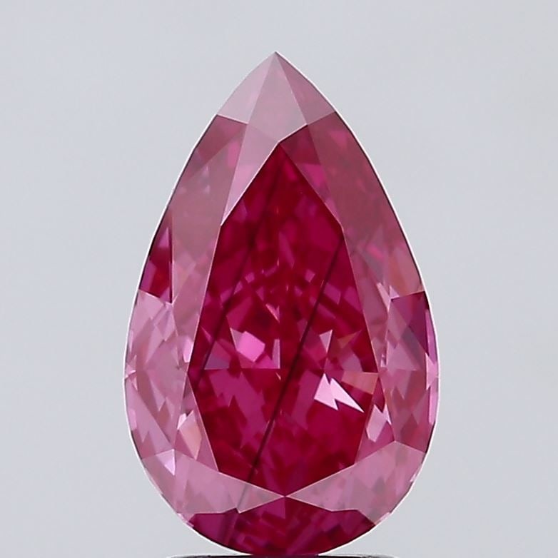 Loose Diamond - PEAR 2.57ct Fancy Vivid Pink SI1: Loose Diamond - PEAR 2.57ct Fancy Vivid Pink SI1 Source: This is a real non-mined Diamond that has been grown in a lab Shape: PEAR Carats: 2.57 Color: Fancy Vivid Pink Certification: IGI Video: