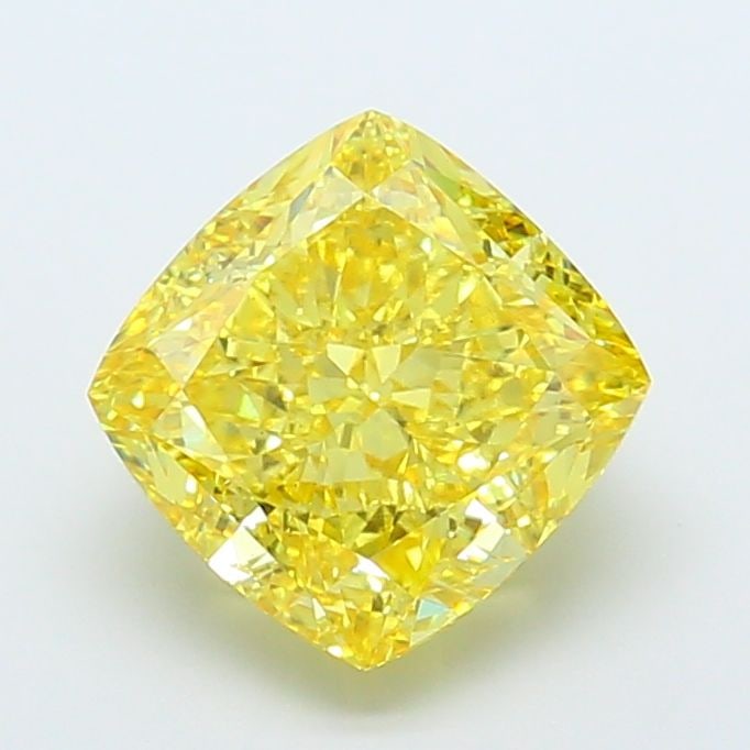 Loose Diamond - CUSHION MODIFIED 7.08ct Fancy Vivid Yellow VS1: Loose Diamond - CUSHION MODIFIED 7.08ct Fancy Vivid Yellow VS1 Source: This is a real non-mined Diamond that has been grown in a lab Shape: CUSHION MODIFIED Carats: 7.08 Color: Fancy Vivid Yellow Cert