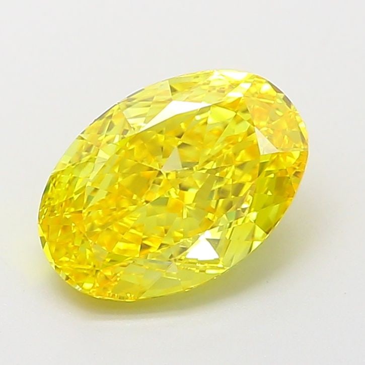 Loose Diamond - OVAL 2.02ct Fancy Vivid Yellow VVS1: Loose Diamond - OVAL 2.02ct Fancy Vivid Yellow VVS1 Source: This is a real non-mined Diamond that has been grown in a lab Shape: OVAL Carats: 2.02 Color: Fancy Vivid Yellow Certification: IGI Video: