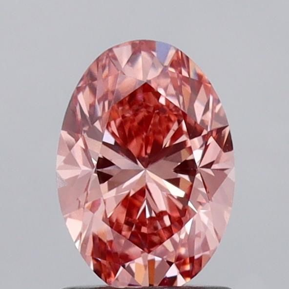 Loose Diamond - OVAL 1.23ct Fancy Vivid Brownish Pink VS1: Loose Diamond - OVAL 1.23ct Fancy Vivid Brownish Pink VS1 Source: This is a real non-mined Diamond that has been grown in a lab Shape: OVAL Carats: 1.23 Color: Fancy Vivid Brownish Pink Certification: