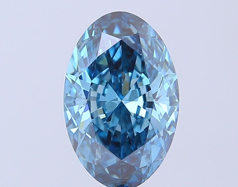 Loose Diamond - OVAL 3.02ct Fancy Vivid Blue VS1: Loose Diamond - OVAL 3.02ct Fancy Vivid Blue VS1 Source: This is a real non-mined Diamond that has been grown in a lab Shape: OVAL Carats: 3.02 Color: Fancy Vivid Blue Certification: IGI Video: