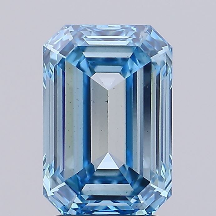 Loose Diamond - EMERALD 2.6ct Fancy Intense Blue VS1 (1 of 1)