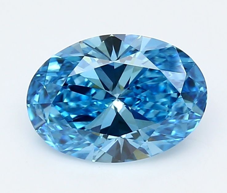 Loose Diamond - OVAL 2.02ct Fancy Vivid Blue VS1: Loose Diamond - OVAL 2.02ct Fancy Vivid Blue VS1 Source: This is a real non-mined Diamond that has been grown in a lab Shape: OVAL Carats: 2.02 Color: Fancy Vivid Blue Certification: IGI Video: