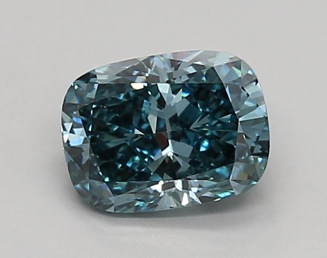 Loose Diamond - CUSHION MODIFIED 0.9ct Fancy Vivid Blue VS1: Loose Diamond - CUSHION MODIFIED 0.9ct Fancy Vivid Blue VS1 Source: This is a real non-mined Diamond that has been grown in a lab Shape: CUSHION MODIFIED Carats: 0.9 Color: Fancy Vivid Blue Certificat