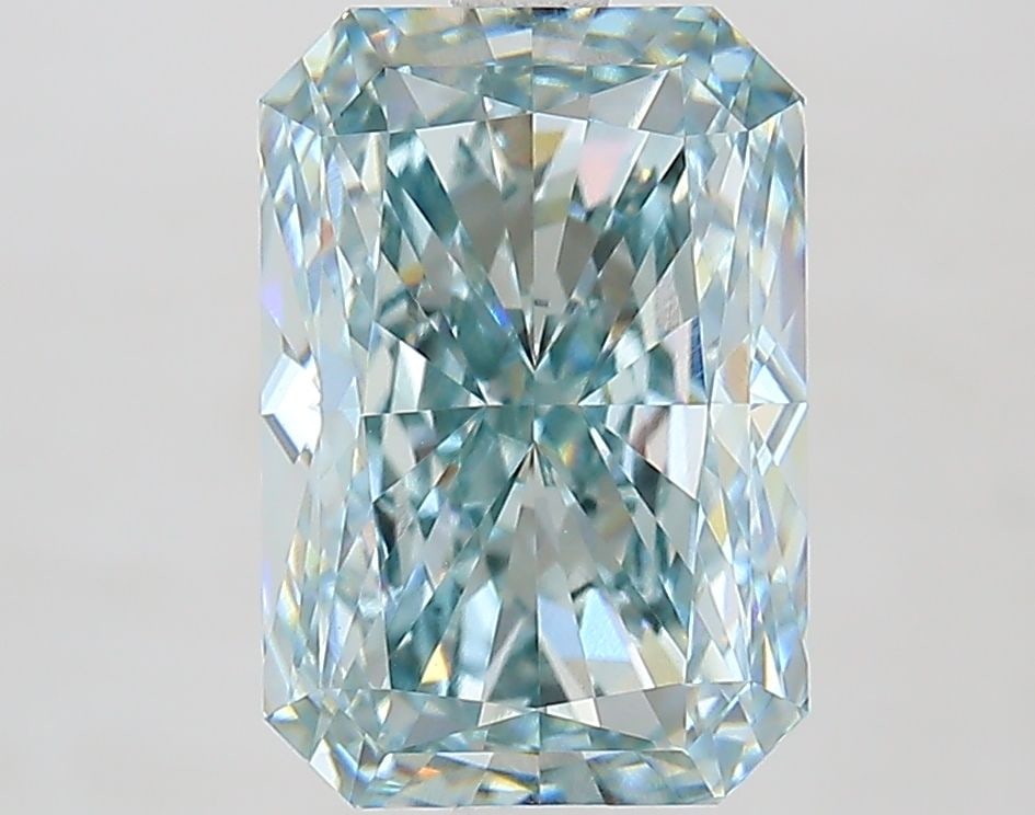 Loose Diamond - RADIANT 3.71ct Fancy Intense Blue Green VVS1: Loose Diamond - RADIANT 3.71ct Fancy Intense Blue Green VVS1 Source: This is a real non-mined Diamond that has been grown in a lab Shape: RADIANT Carats: 3.71 Color: Fancy Intense Blue Green Certifica
