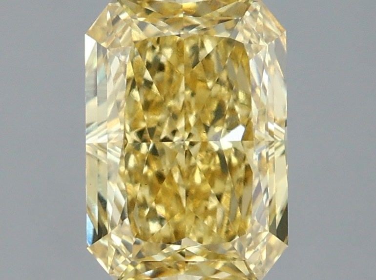 Loose Diamond - RADIANT 2.08ct Fancy Intense Yellow VS1: Loose Diamond - RADIANT 2.08ct Fancy Intense Yellow VS1 Source: This is a real non-mined Diamond that has been grown in a lab Shape: RADIANT Carats: 2.08 Color: Fancy Intense Yellow Certification: IGI