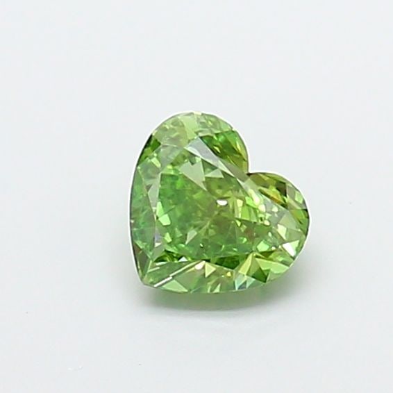 Loose Diamond - HEART 0.88ct Fancy Vivid Green VS1: Loose Diamond - HEART 0.88ct Fancy Vivid Green VS1 Source: This is a real non-mined Diamond that has been grown in a lab Shape: HEART Carats: 0.88 Color: Fancy Vivid Green Certification: IGI Video: