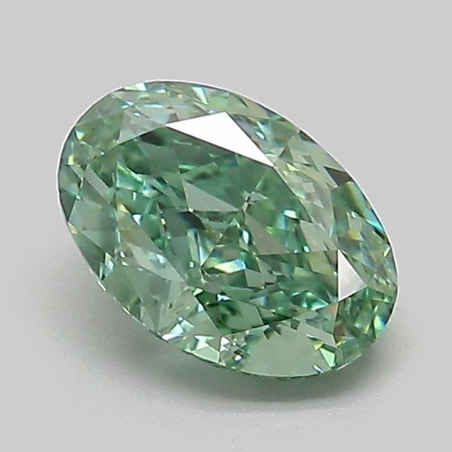 Loose Diamond - OVAL 1.08ct Fancy Vivid Green VS2: Loose Diamond - OVAL 1.08ct Fancy Vivid Green VS2 Source: This is a real non-mined Diamond that has been grown in a lab Shape: OVAL Carats: 1.08 Color: Fancy Vivid Green Certification: IGI Video: