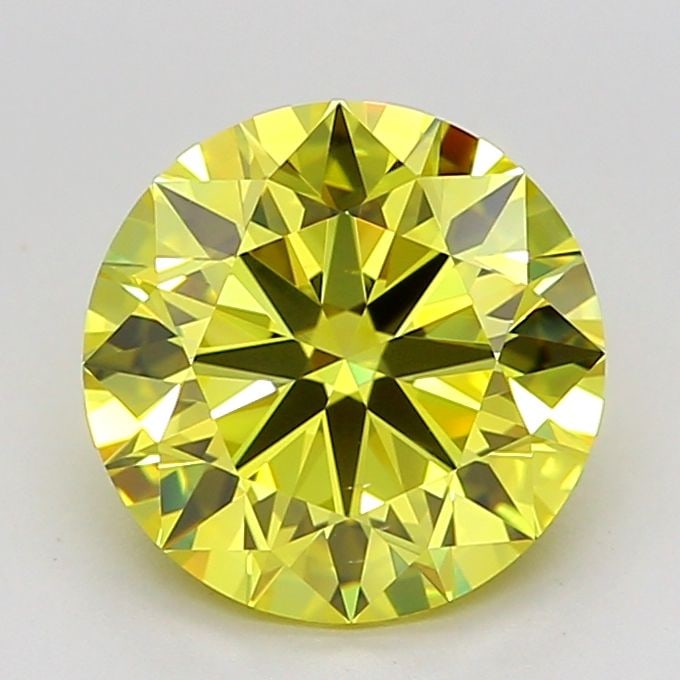 Ideal Loose Diamond - ROUND 2.51ct Fancy Vivid Yellow VS2: Ideal Loose Diamond - ROUND 2.51ct Fancy Vivid Yellow VS2 Source: This is a real non-mined Diamond that has been grown in a lab Shape: ROUND Carats: 2.51 Color: Fancy Vivid Yellow Certification: IGI