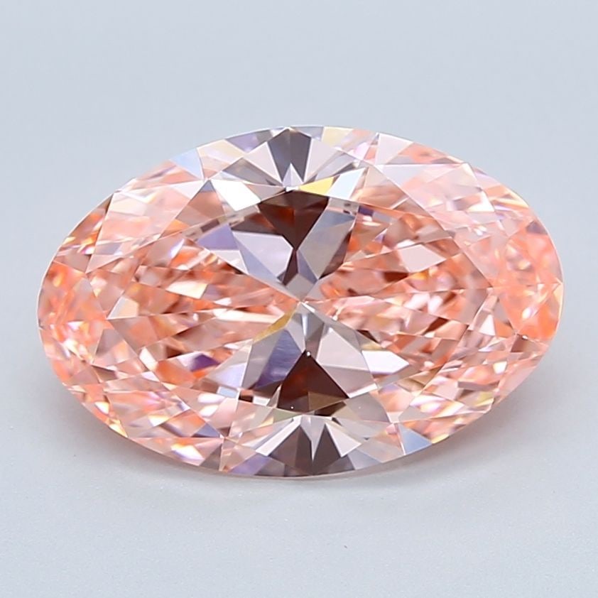 Loose Diamond - OVAL 4.02ct Fancy Vivid Pink VVS2: Loose Diamond - OVAL 4.02ct Fancy Vivid Pink VVS2 Source: This is a real non-mined Diamond that has been grown in a lab Shape: OVAL Carats: 4.02 Color: Fancy Vivid Pink Certification: IGI Video: