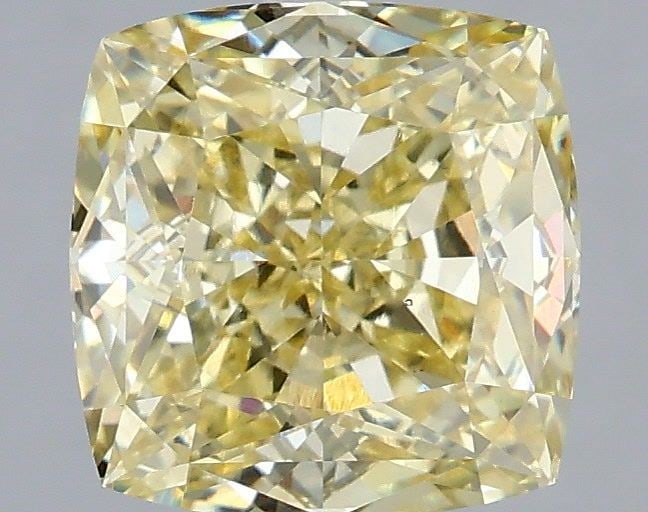Loose Diamond - CUSHION MODIFIED 2.59ct Fancy Yellow VS1: Loose Diamond - CUSHION MODIFIED 2.59ct Fancy Yellow VS1 Source: This is a real non-mined Diamond that has been grown in a lab Shape: CUSHION MODIFIED Carats: 2.59 Color: Fancy Yellow Certification: I