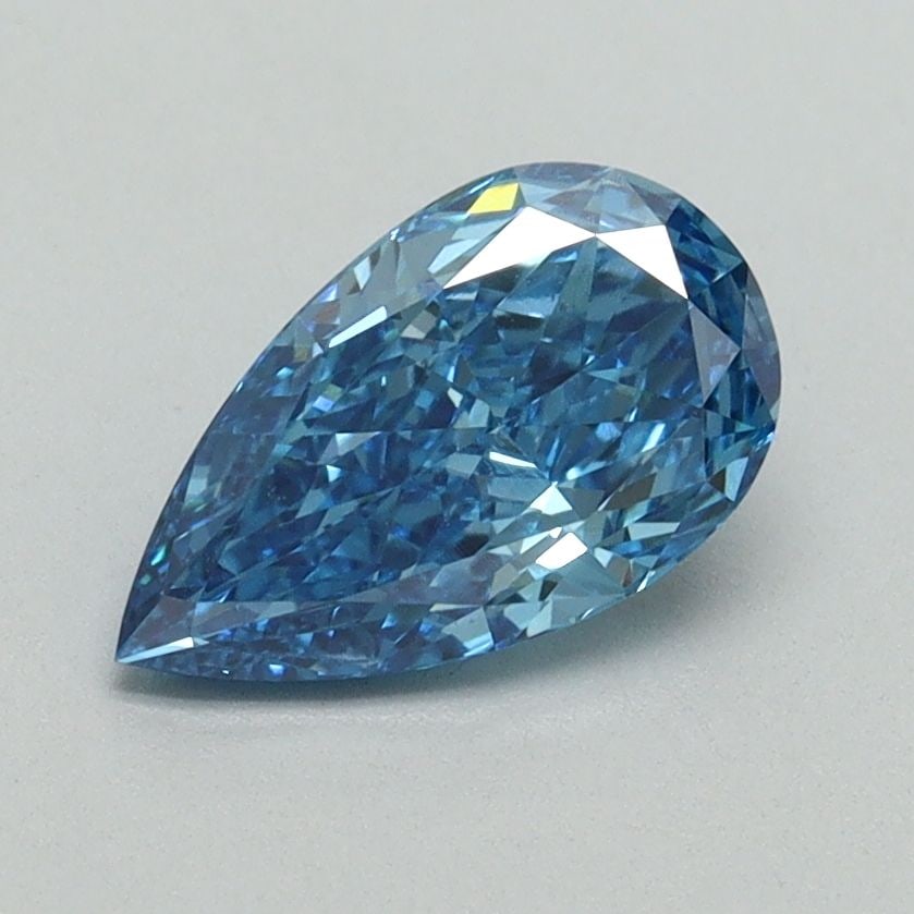 Loose Diamond - PEAR 1.01ct Fancy Vivid Blue VS1: Loose Diamond - PEAR 1.01ct Fancy Vivid Blue VS1 Source: This is a real non-mined Diamond that has been grown in a lab Shape: PEAR Carats: 1.01 Color: Fancy Vivid Blue Certification: IGI Video: