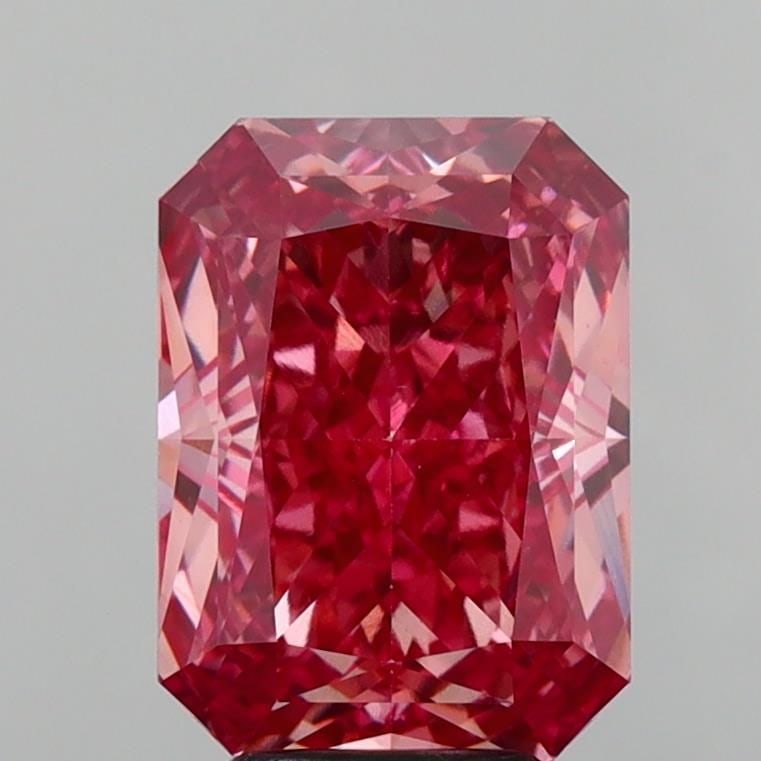 Loose Diamond - RADIANT 5.04ct Fancy Vivid Pink VS1: Loose Diamond - RADIANT 5.04ct Fancy Vivid Pink VS1 Source: This is a real non-mined Diamond that has been grown in a lab Shape: RADIANT Carats: 5.04 Color: Fancy Vivid Pink Certification: IGI Video: