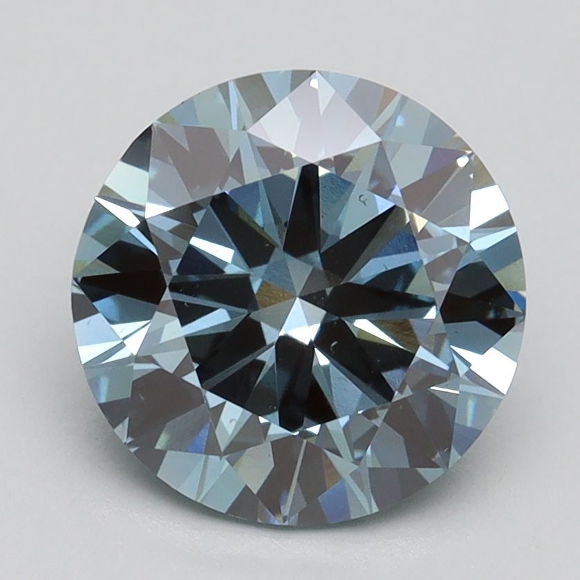 Loose Diamond - ROUND 2.4ct Fancy Intense Blue VS2: Loose Diamond - ROUND 2.4ct Fancy Intense Blue VS2 Source: This is a real non-mined Diamond that has been grown in a lab Shape: ROUND Carats: 2.4 Color: Fancy Intense Blue Certification: IGI Video: