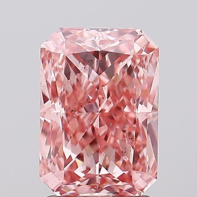 Loose Diamond - RADIANT 2.02ct Fancy Vivid Pink VS2: Loose Diamond - RADIANT 2.02ct Fancy Vivid Pink VS2 Source: This is a real non-mined Diamond that has been grown in a lab Shape: RADIANT Carats: 2.02 Color: Fancy Vivid Pink Certification: IGI Video: