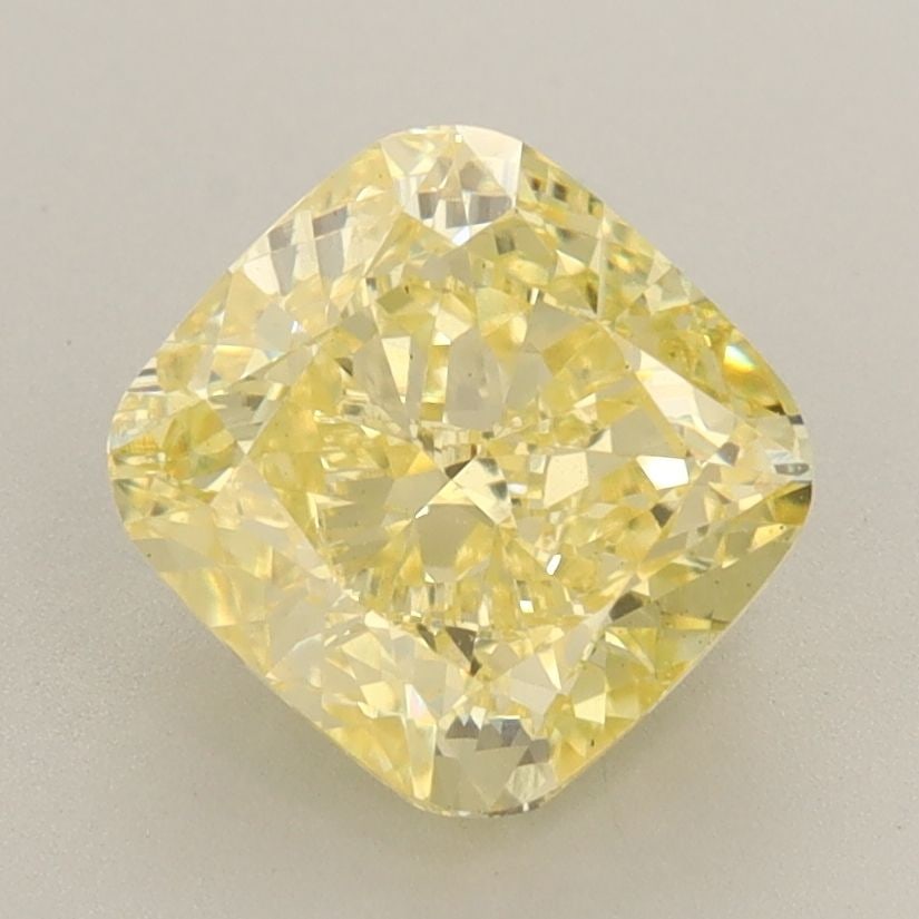 Loose Diamond - CUSHION BRILLIANT 2.61ct Fancy Vivid Yellow VS1: Loose Diamond - CUSHION BRILLIANT 2.61ct Fancy Vivid Yellow VS1 Source: This is a real non-mined Diamond that has been grown in a lab Shape: CUSHION BRILLIANT Carats: 2.61 Color: Fancy Vivid Yellow Ce